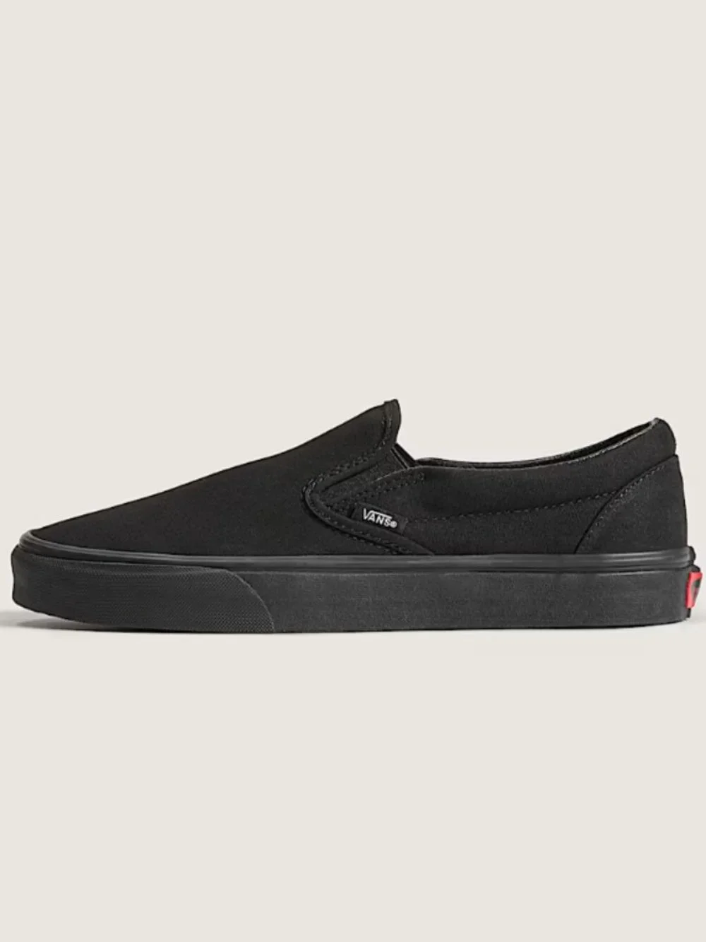Black Vans Classic Slip-On Shoe (Men 7.5 Women 9)
